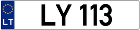 Trailer License Plate